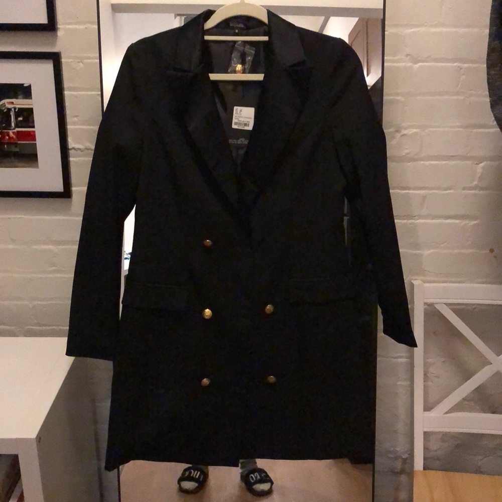 NWT Black tuxedo dress- misguided size 6 U.S